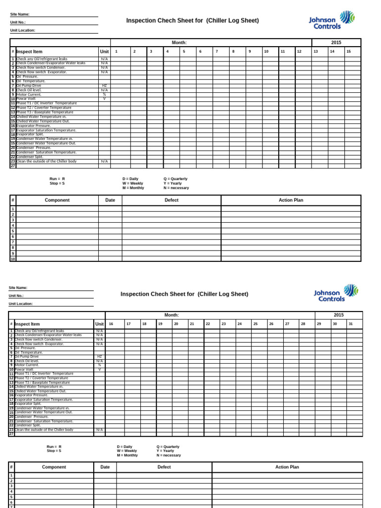 Inspection Check Table | PDF