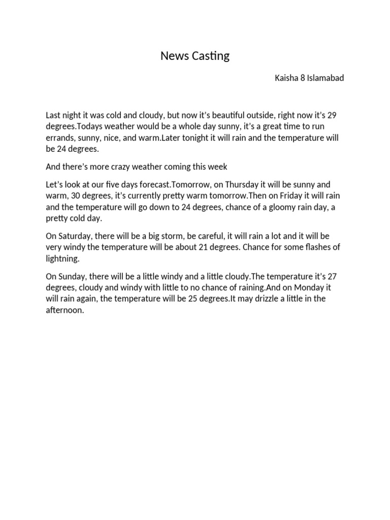 News Casting | PDF