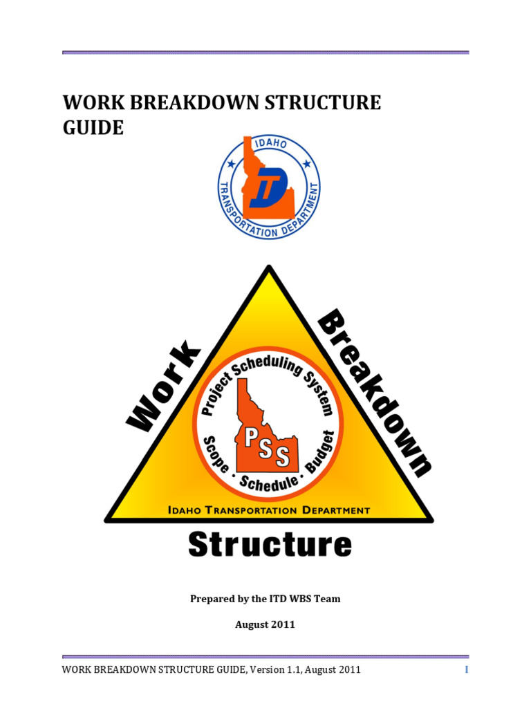 Work Breakdown Structure Guide 1.1 | PDF | Project Management | Projects
