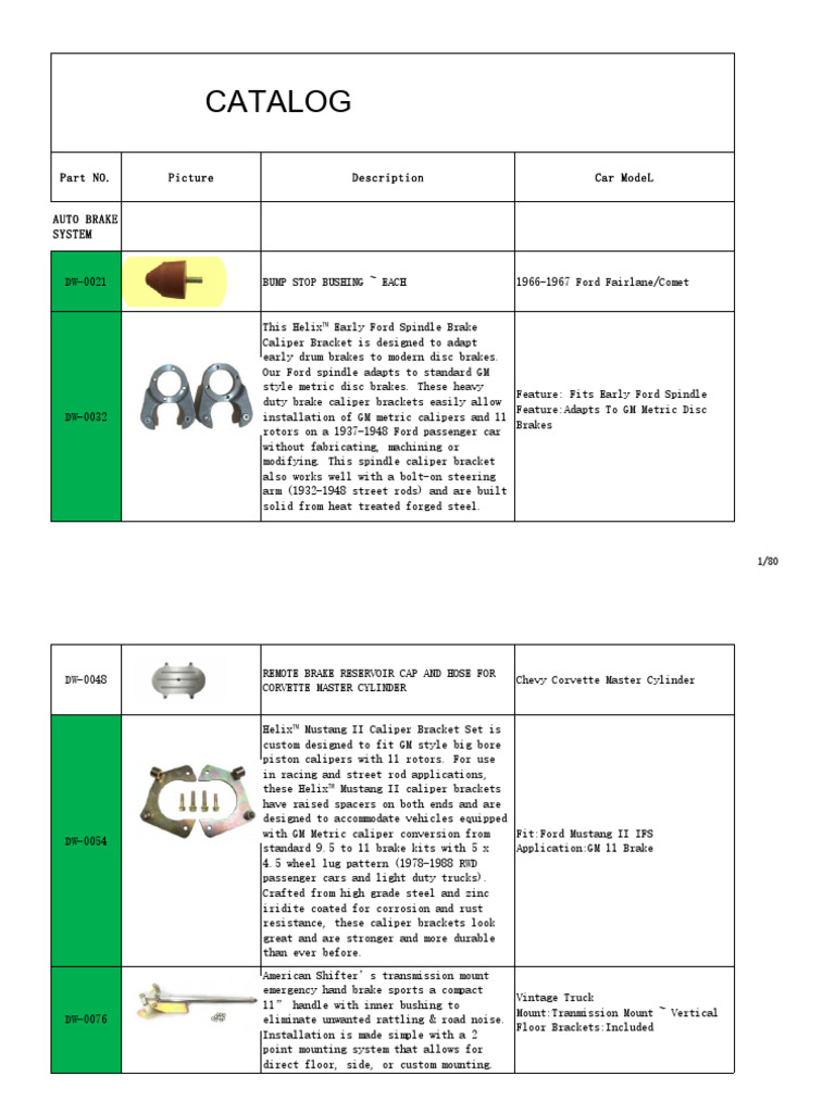 Auto Parts Catalog | PDF | Manual Transmission | Brake