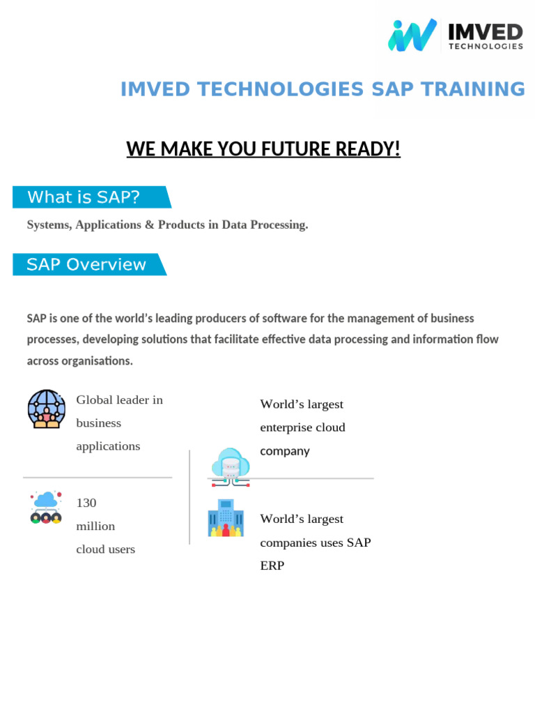 SAP PS Training Course Overview | PDF | Computing | Information Technology