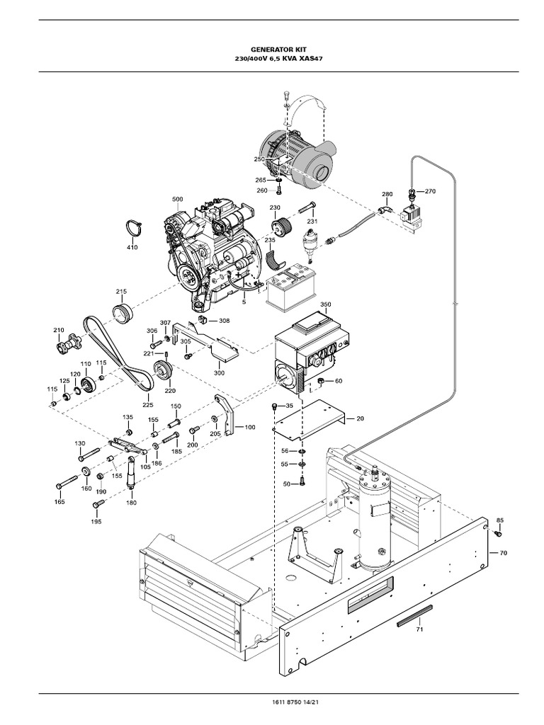 Atlas Copco XAS 47 Generator Non Auto | PDF | Screw | Metalworking