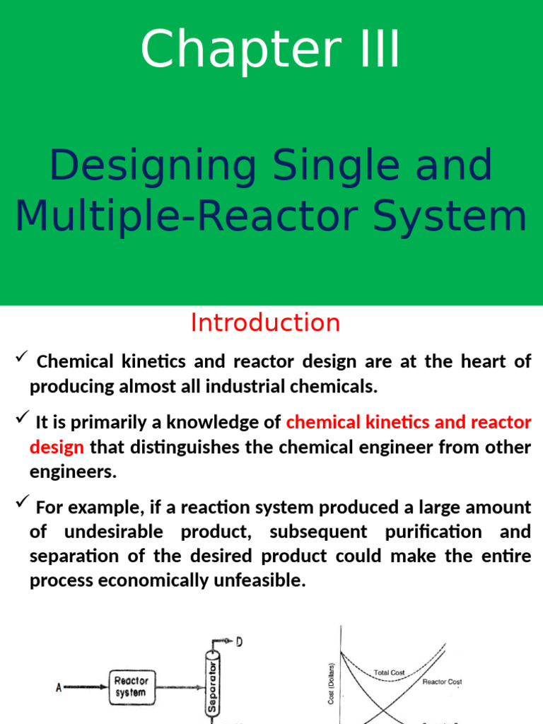 Reactor Design and Kinetics Overview | PDF | Chemical Reactor ...
