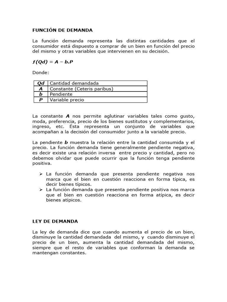 Demanda 1 | PDF | Elasticidad (economía) | Marketing