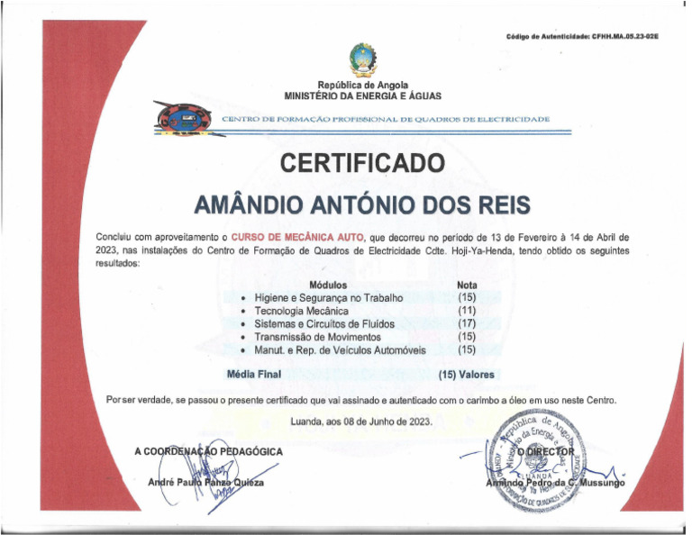 Certif - Curso 010335 | PDF