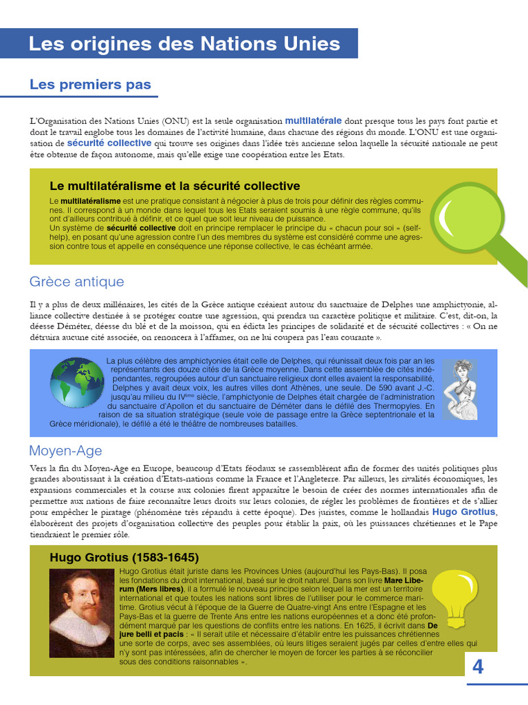 Évolution des États-nations et multilatéralisme | PDF | Société des ...