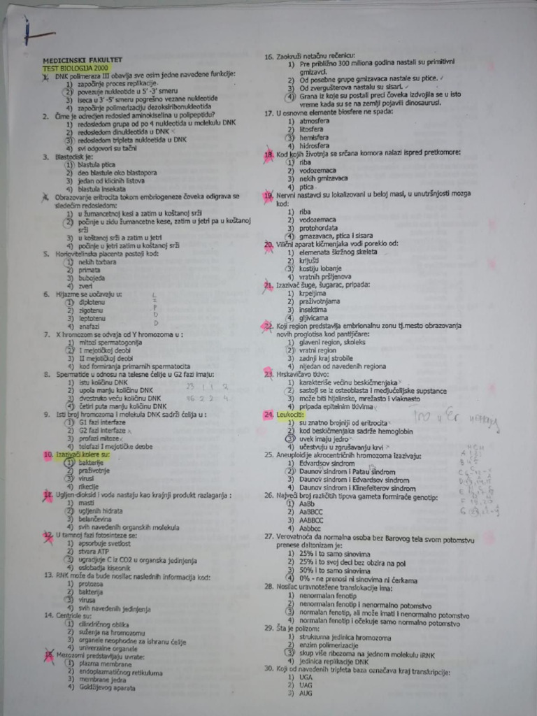 Testovi Od 2000 Med | PDF