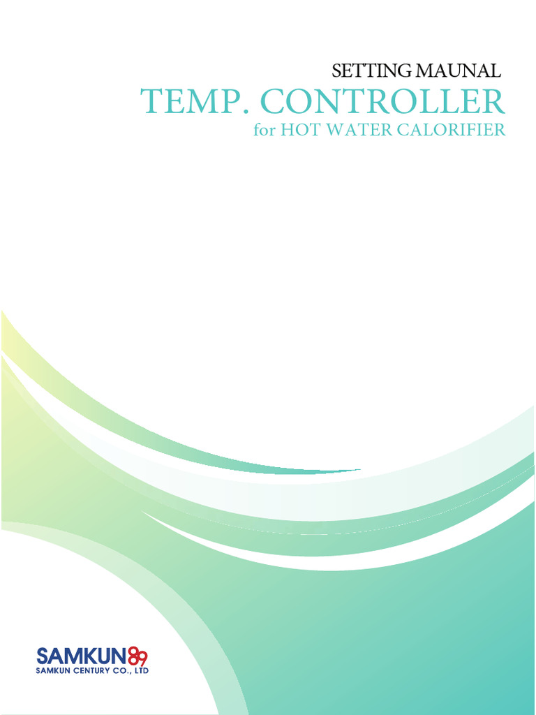 Calorifier - Temp. Controller TC-50C - Eng | PDF