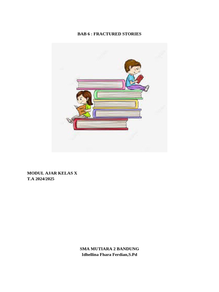 Fractured Stories Learning Module | PDF | Syntax | Grammar
