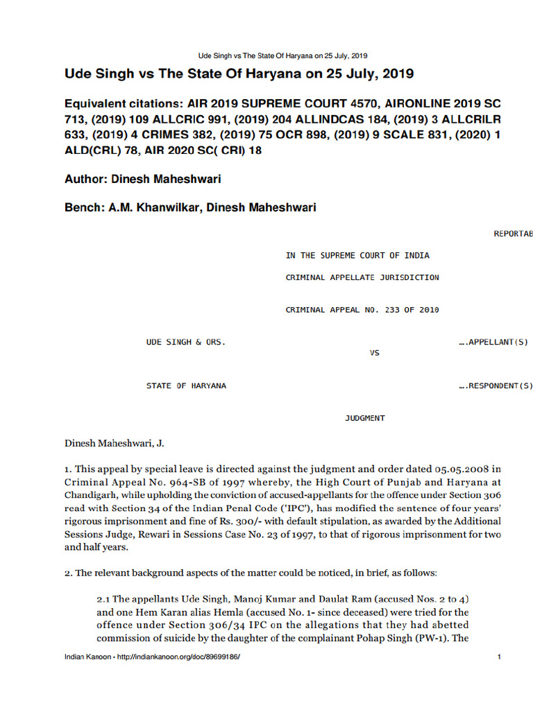 306 best Judgement for Conviction | PDF