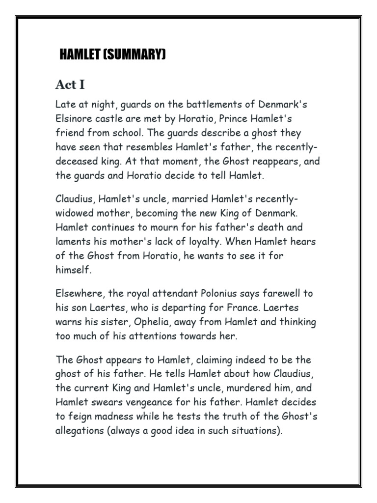 Hamlet Fakhir | PDF | Hamlet