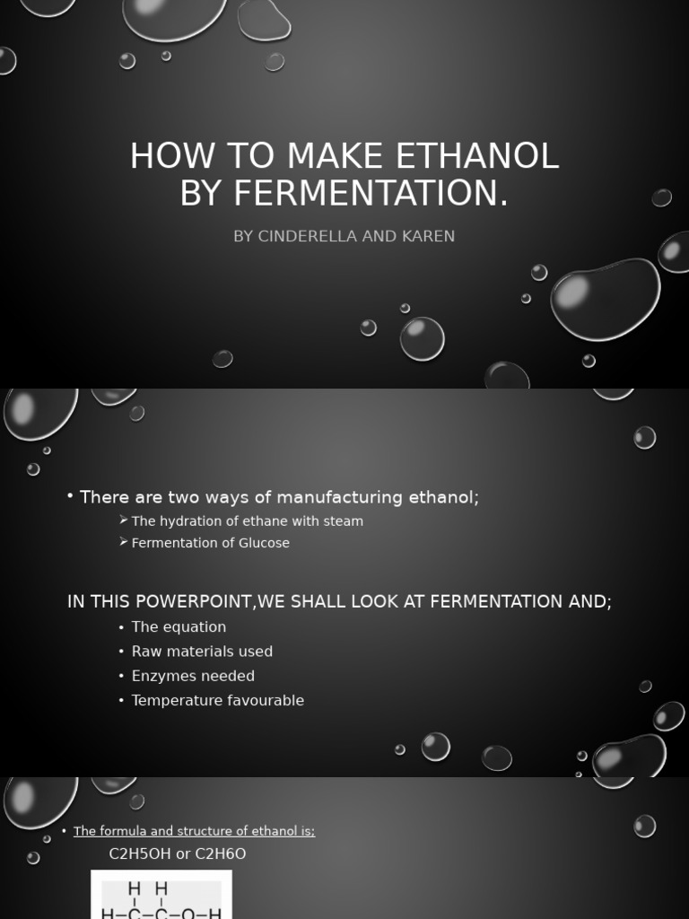 How to make ethanol by fermentation | PDF | Ethanol | Fermentation