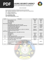 Security Guard Salary Breakdown 2025 | PDF | Labor | Business