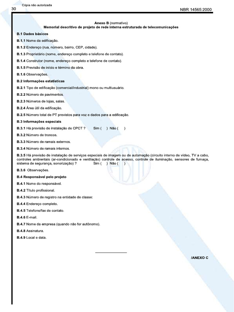 ABNT NBR 14565 - Anexo B | PDF