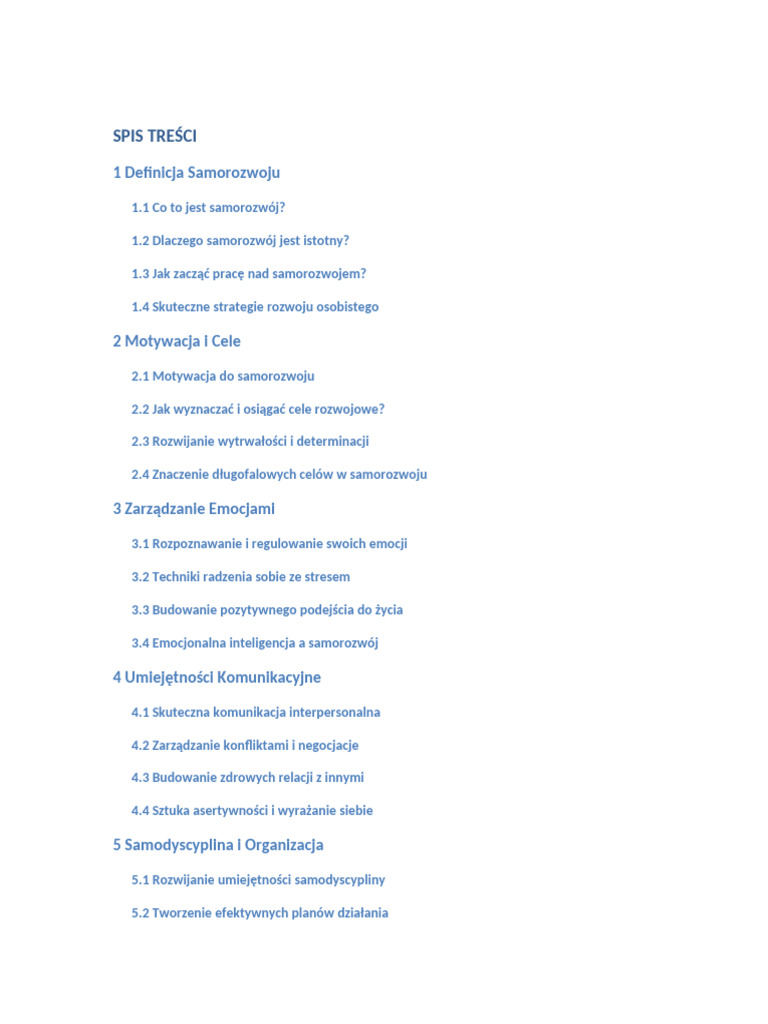 Samorozwój Praktyczne Porady Dla Twojej Osobistej Transformacji | PDF