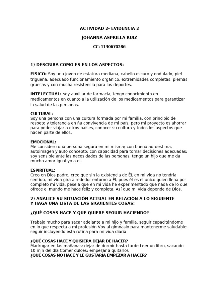 Plan de Desarrollo Personal y Profesional | PDF | Autoestima