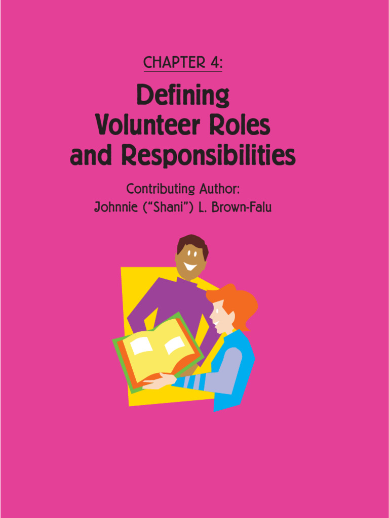 Defining Volunteer Roles in Literacy Programs | PDF | Teachers | Literacy