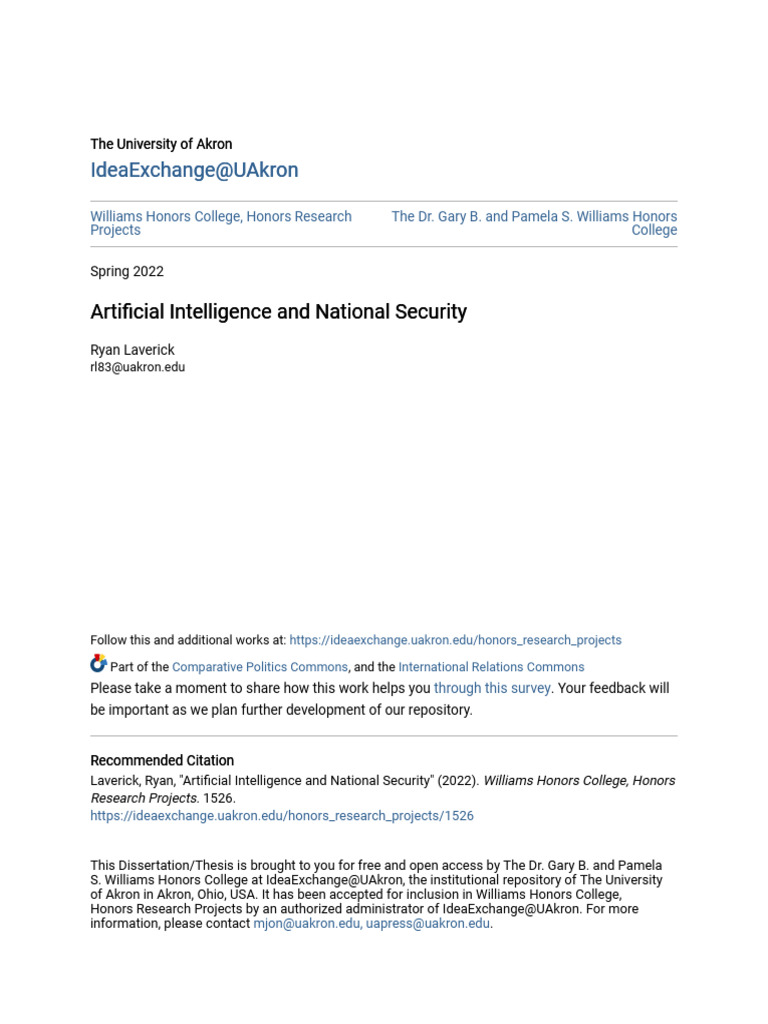 AI's Impact on US-China Security Race | PDF | Artificial Intelligence ...