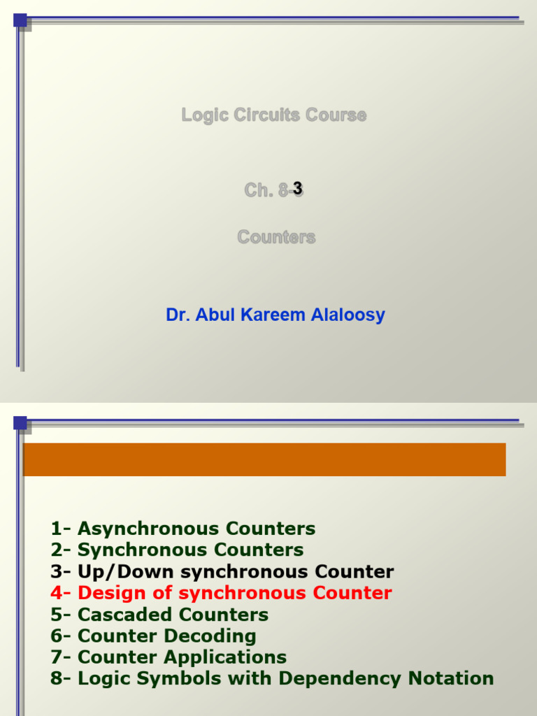 Designing Synchronous Counters | PDF | Theoretical Computer Science ...