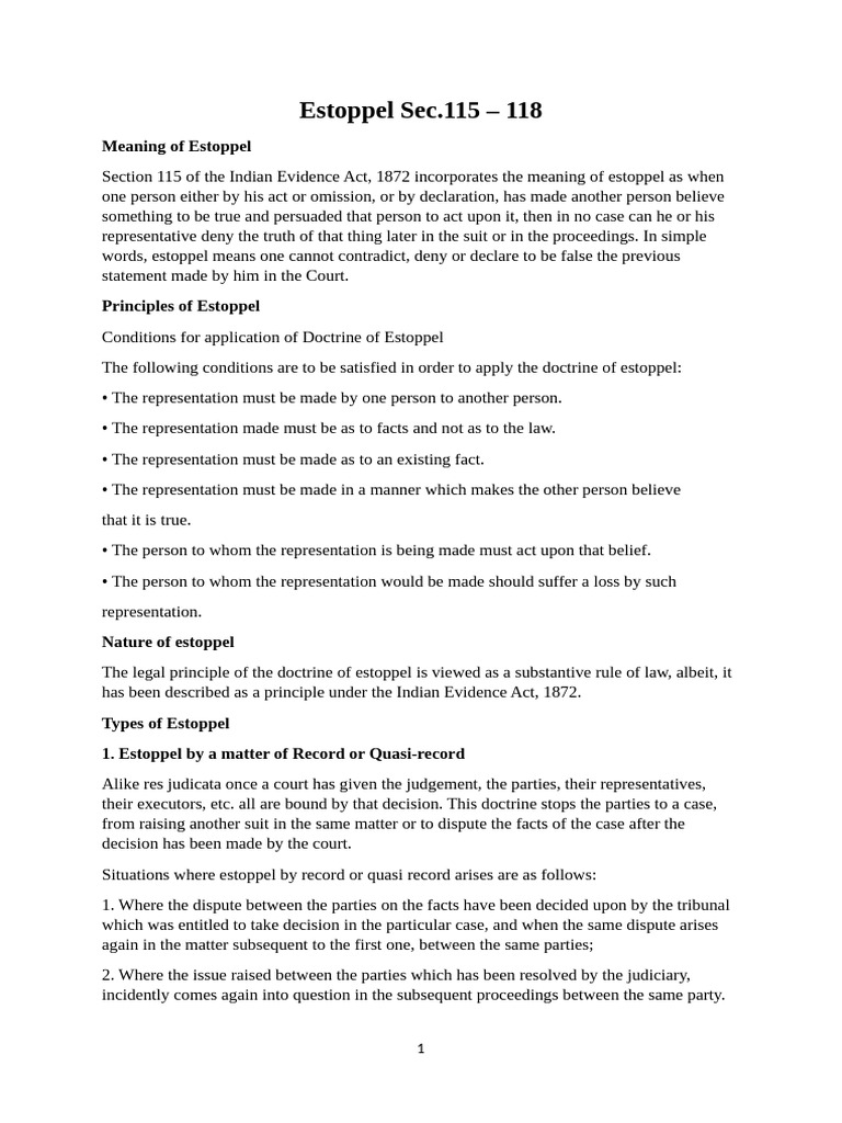 Dictum evidence unit iv pdf aiding and abetting estoppel