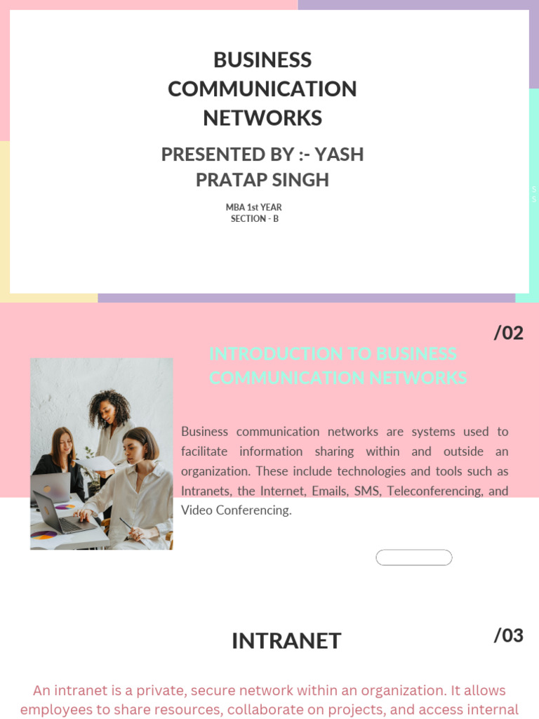Business Communication Networks Overview | PDF | Internet | Computer ...