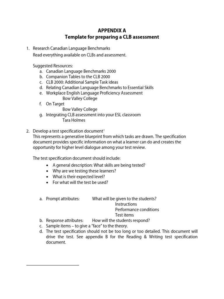 CLB Assessment Guide for ESL Educators | PDF | Cognition | Human ...