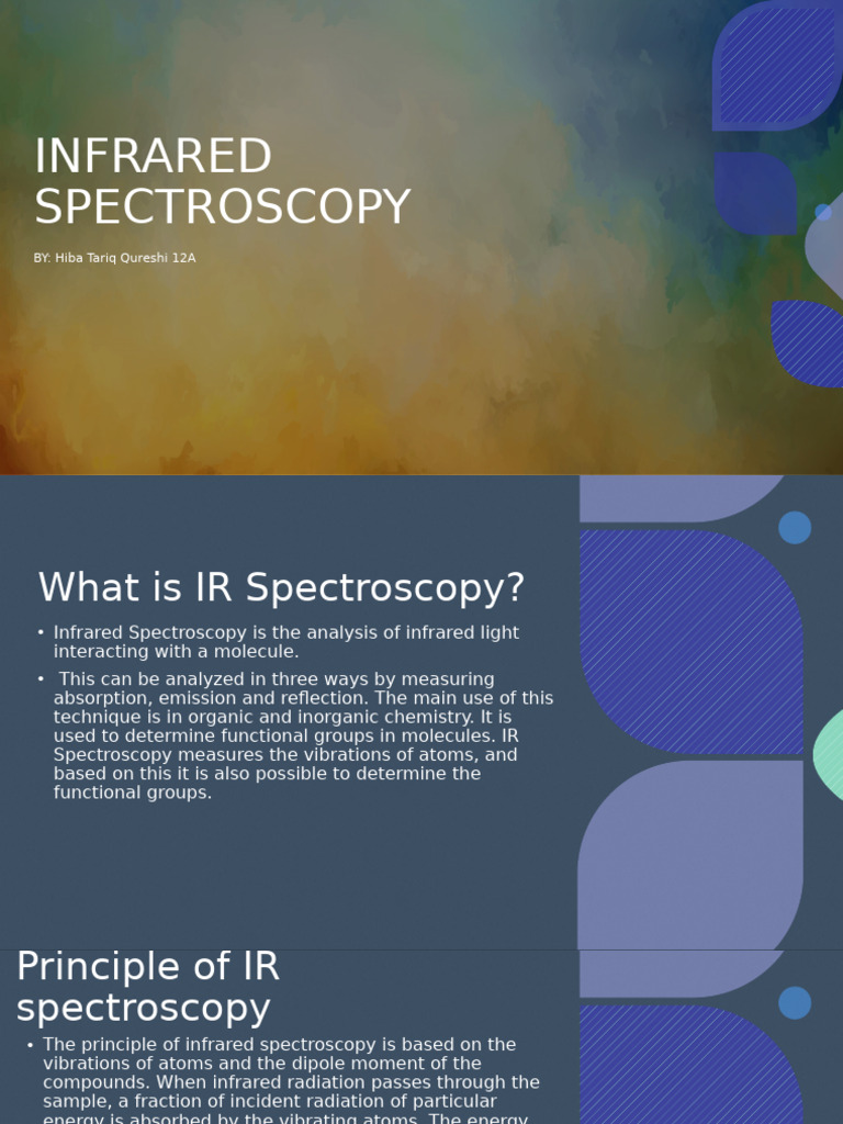 Overview of Infrared Spectroscopy | PDF | Infrared Spectroscopy ...