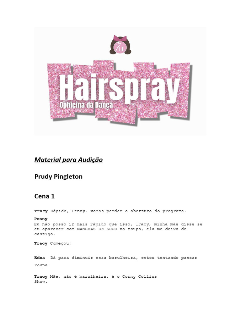 Prudy Pingleton em Hairspray | PDF | Gravação de som