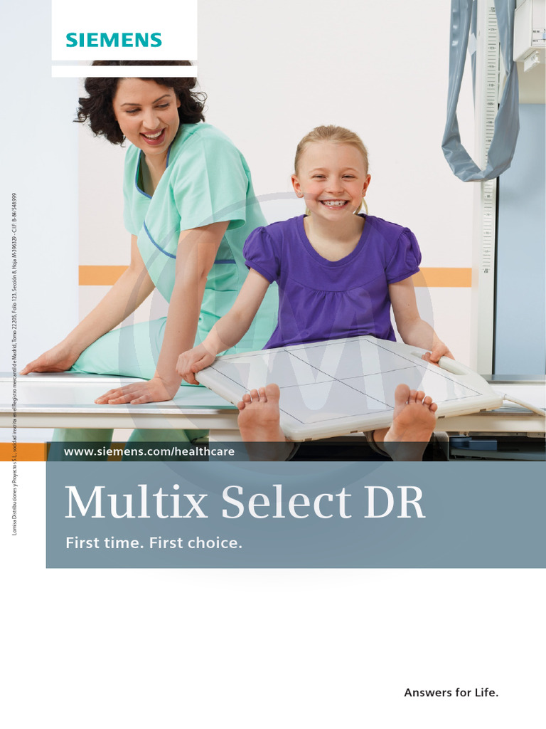 Multix Select DR: First Choice for Digital X-Ray | PDF | Radiography ...