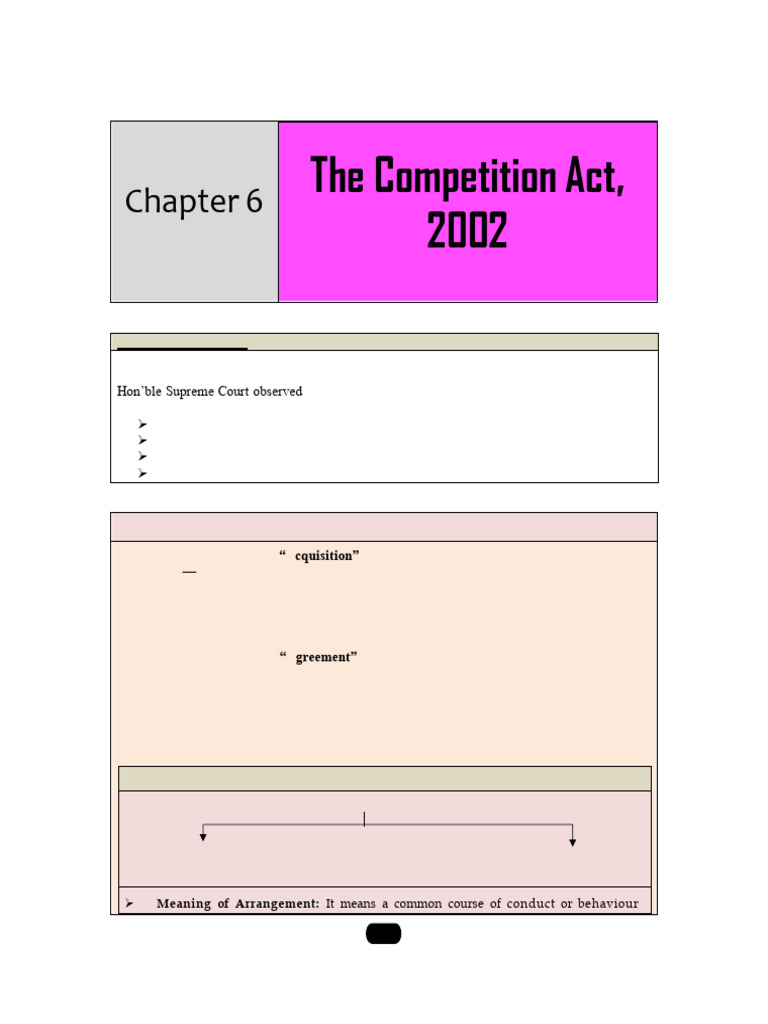 Understanding Section 4 of Competition Act | PDF | Market (Economics ...