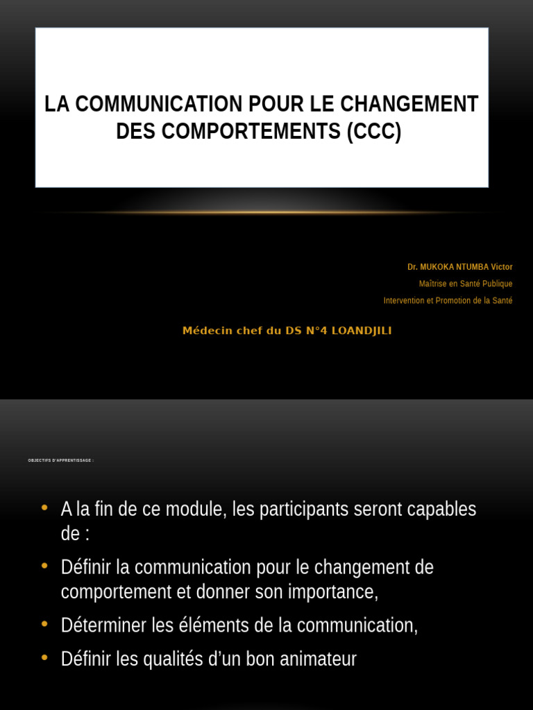 Communication pour le Changement Comportemental | PDF | la ...