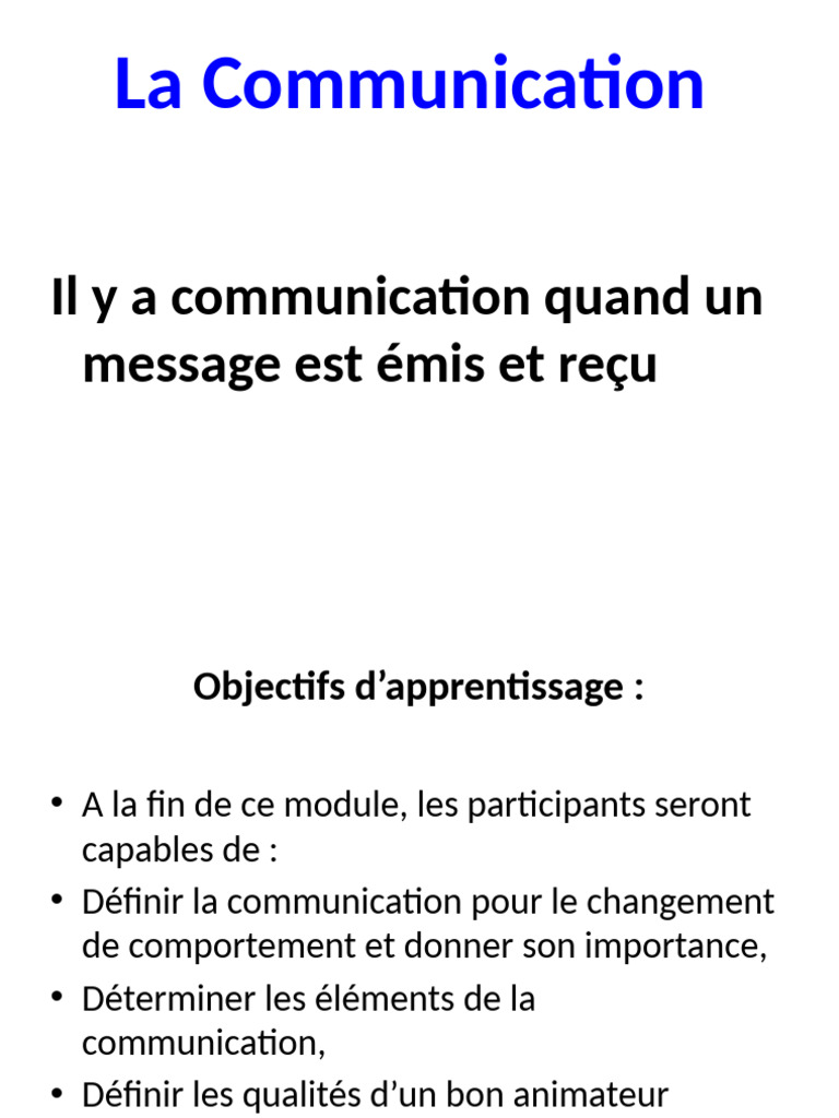 Stratégies de Communication Efficace | PDF | la communication