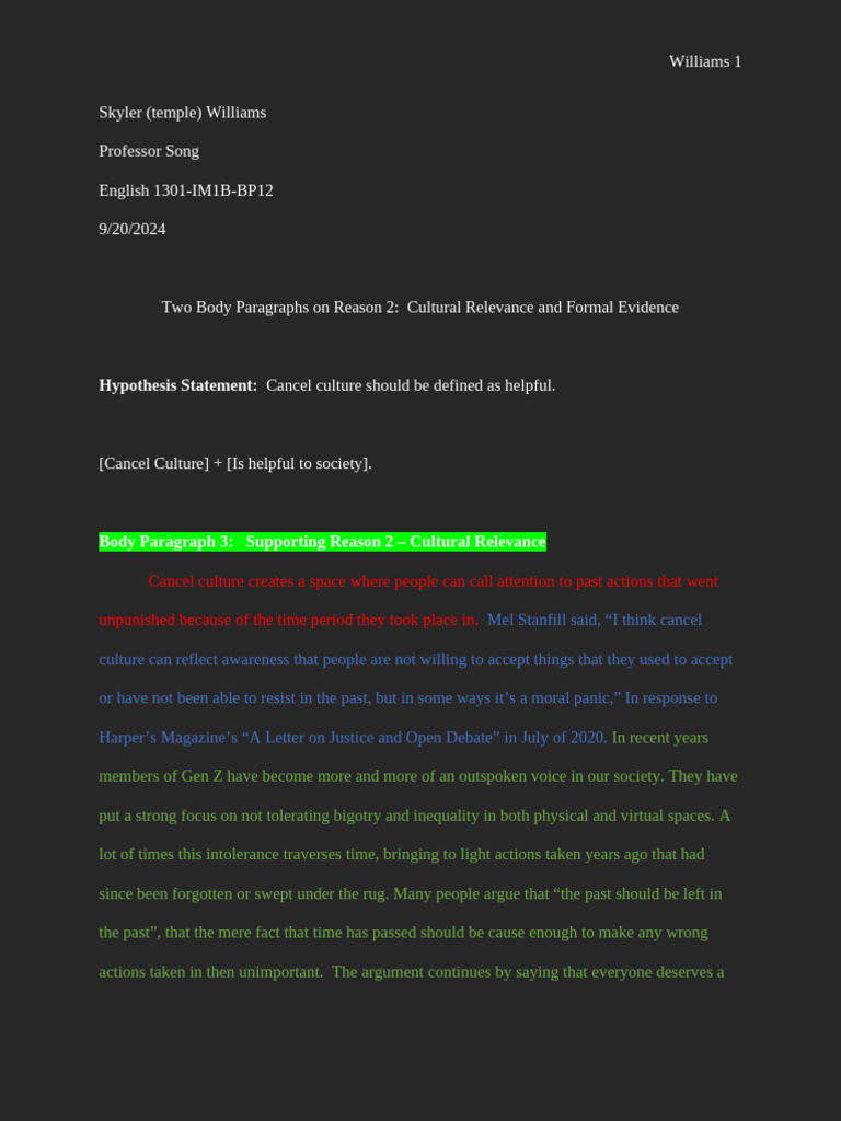 1301 bp34 Definition - Essay | PDF