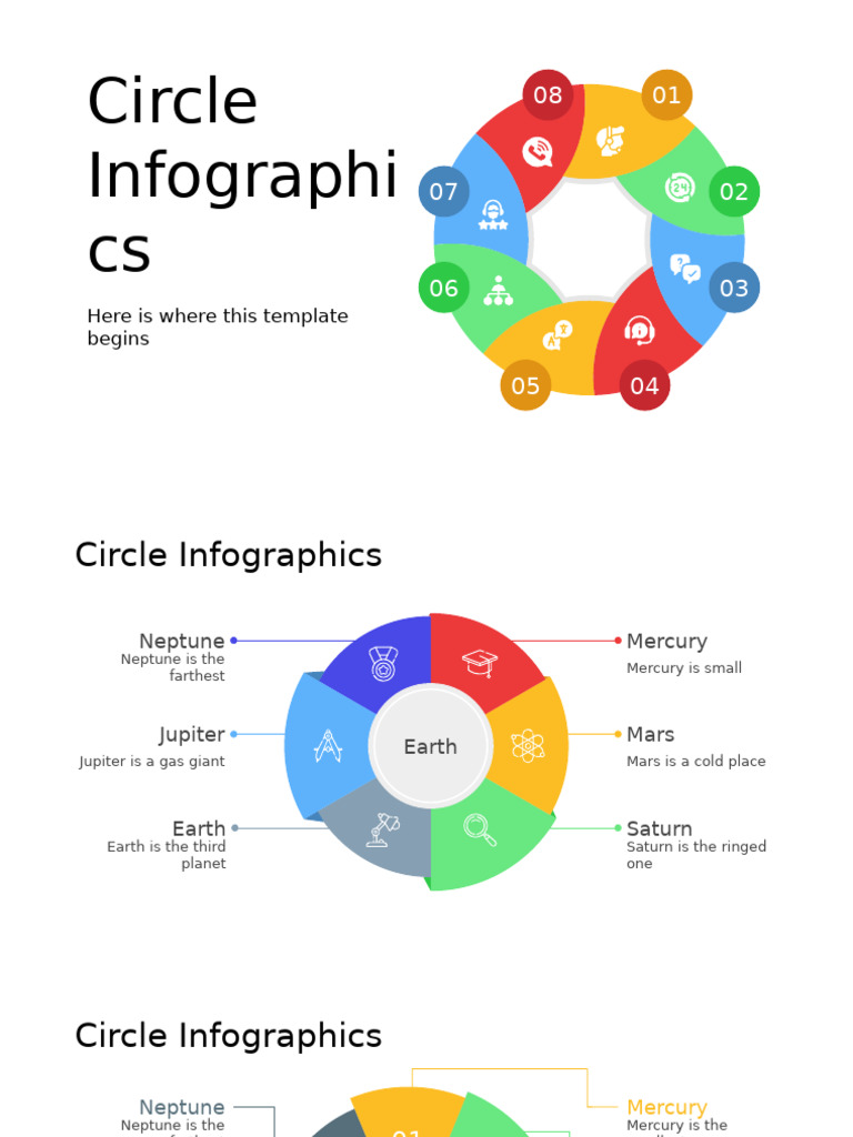 Circle Infographics by Slidesgo | PDF | Planets In Astrology | Planets