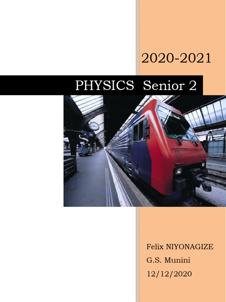 Physics S2 Course Outline 2020-2021 | PDF | Friction | Observational Error