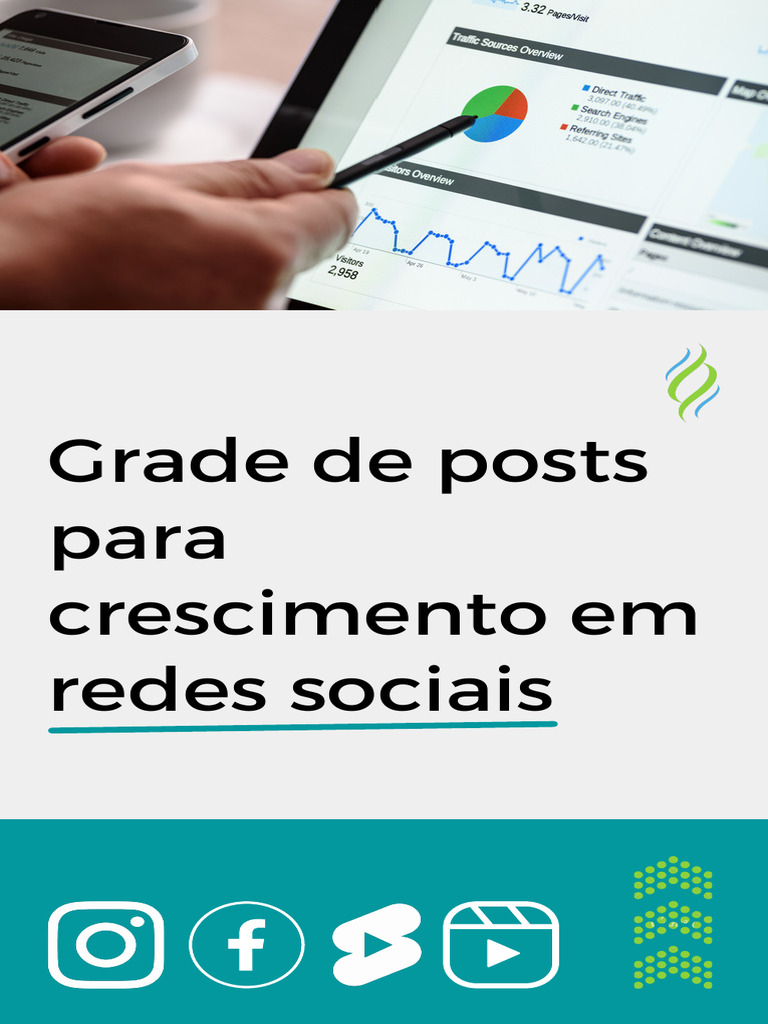 Grade de posts para crescimento em redes sociais | PDF