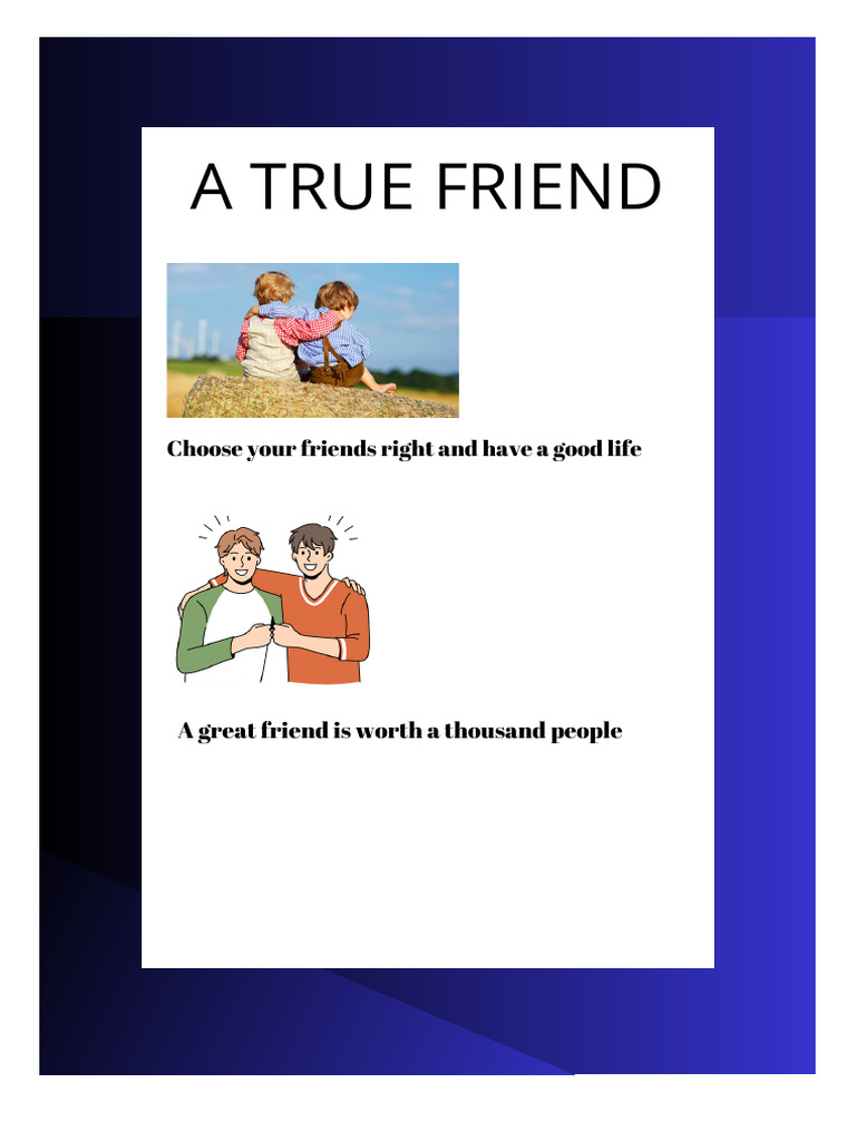The Value of True Friendship | PDF