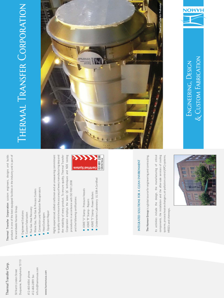 Thermal Transfer Solutions Overview | PDF | Heat Exchanger | Incineration