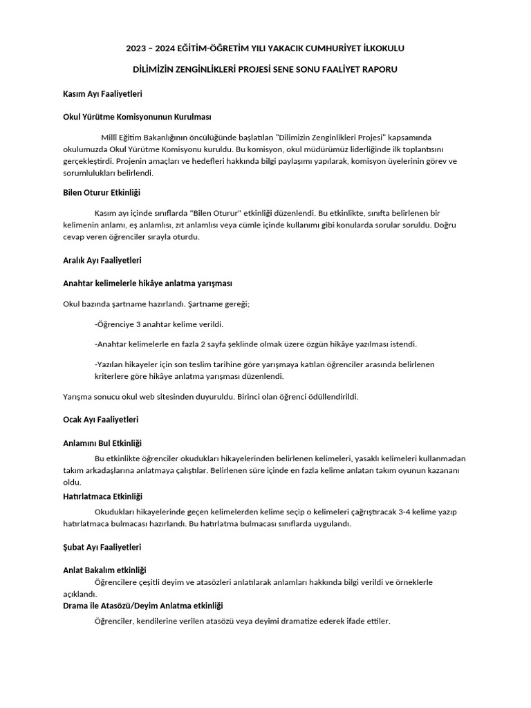 04 2025 2026 DILIMIZIN ZENGINLIKLERI EKIM AY FAALIYET RAPORU I LKOKUL visual data 4