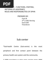 Download SUB CENTRE  FUNCTIONS STAFFING PATTERNS by Fiyas Bi SN81536686 doc pdf