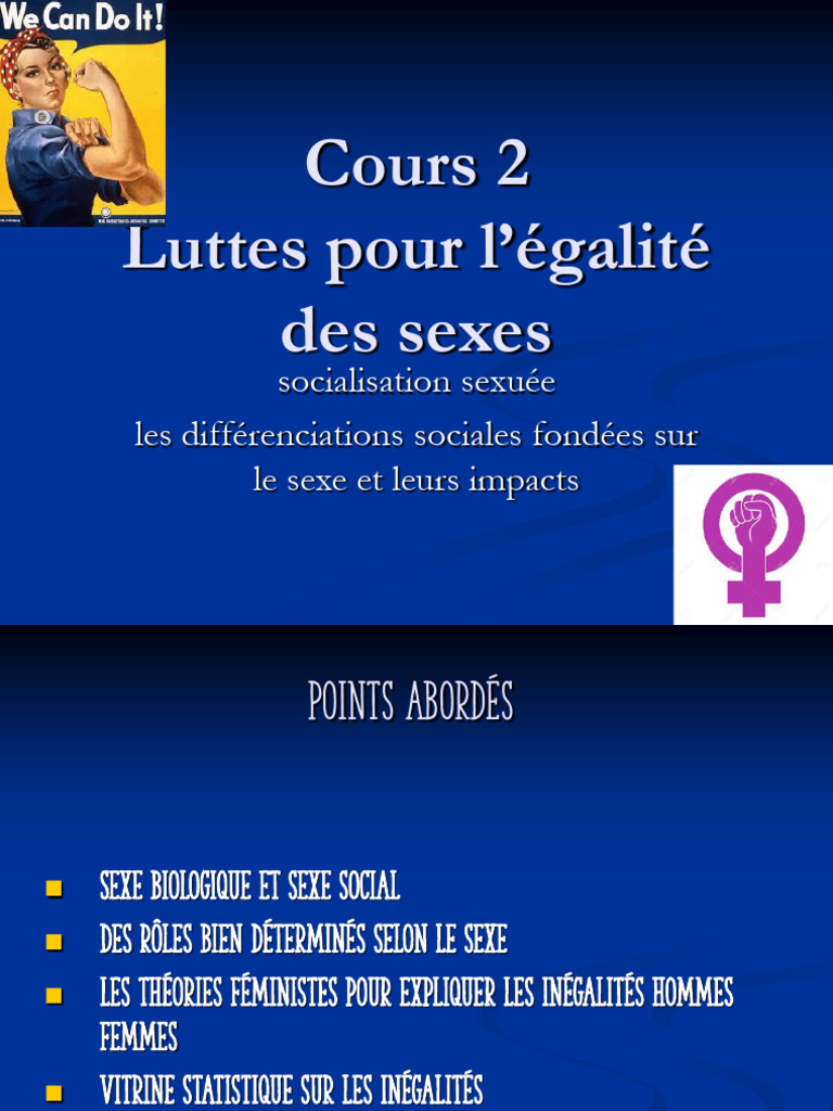 Luttes pour l'Égalité des Sexes | PDF | Sexe | Études des genres