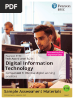 BTEC DIT Component 3 Exam Paper | PDF | Jewellery