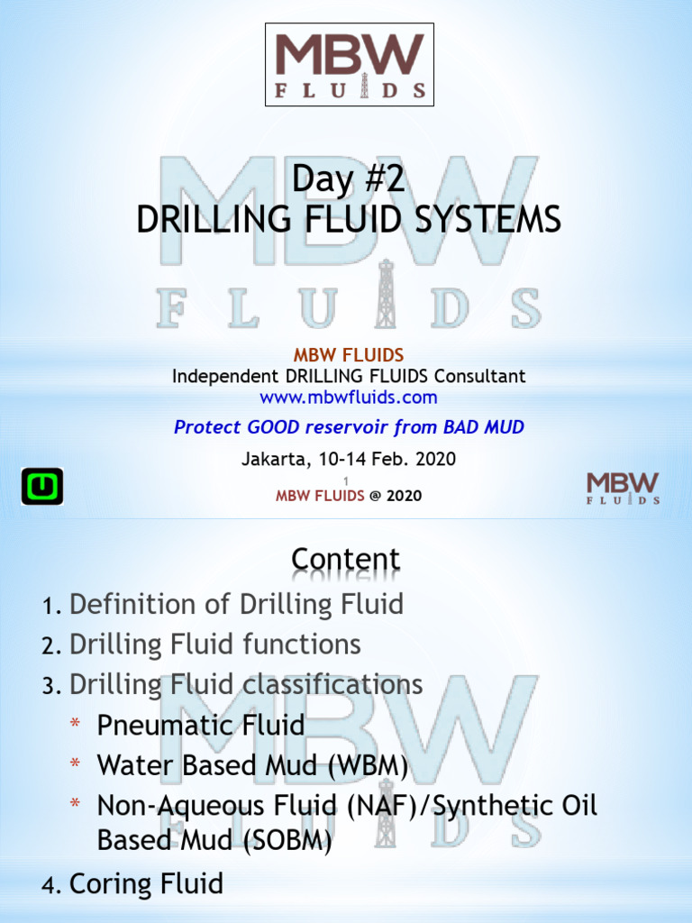 Overview of Drilling Fluid Systems | PDF | Oil Well | Foam