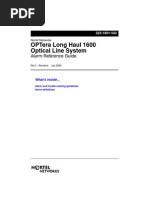 LH 1600 Alarm Reference Guide