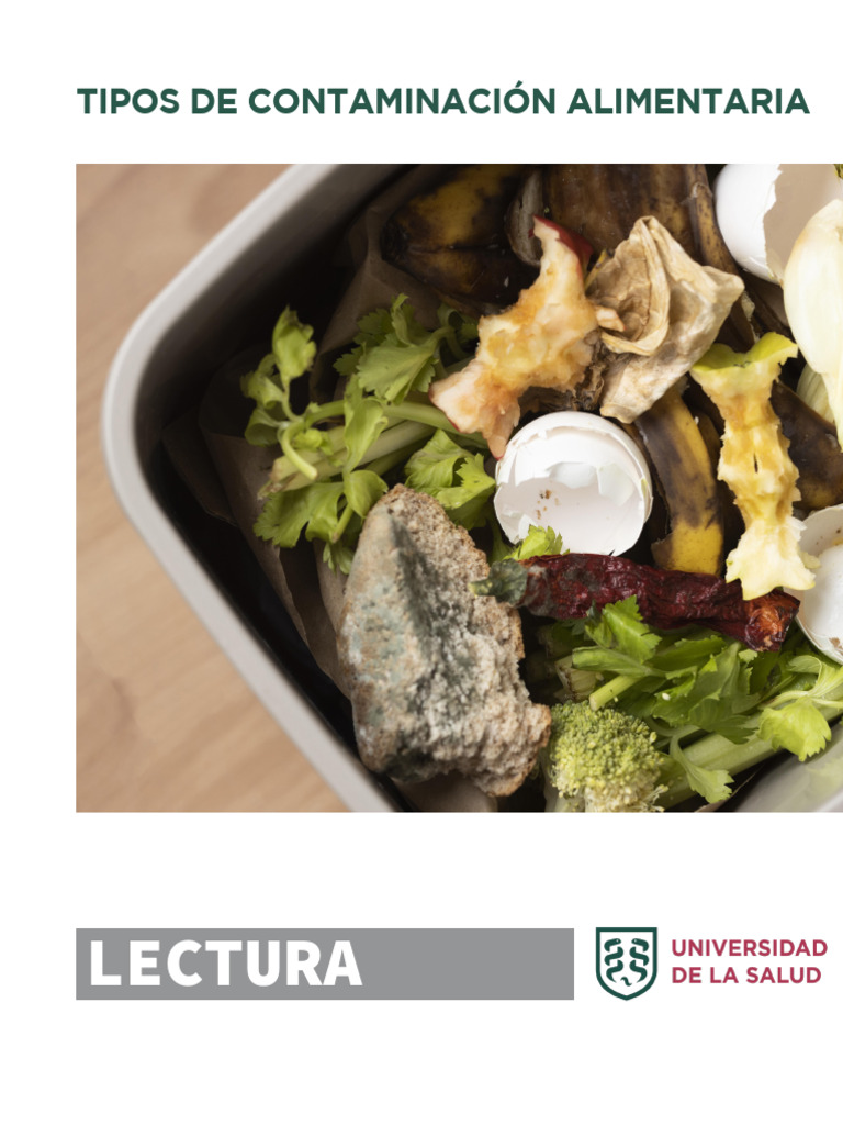 Tipos De Contaminaci n Alimentaria PDF Pat geno Alimentos