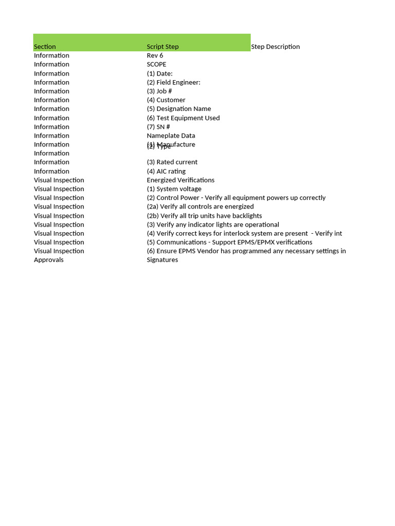 L3 Script - LVS - UOP - Rev 6. | PDF