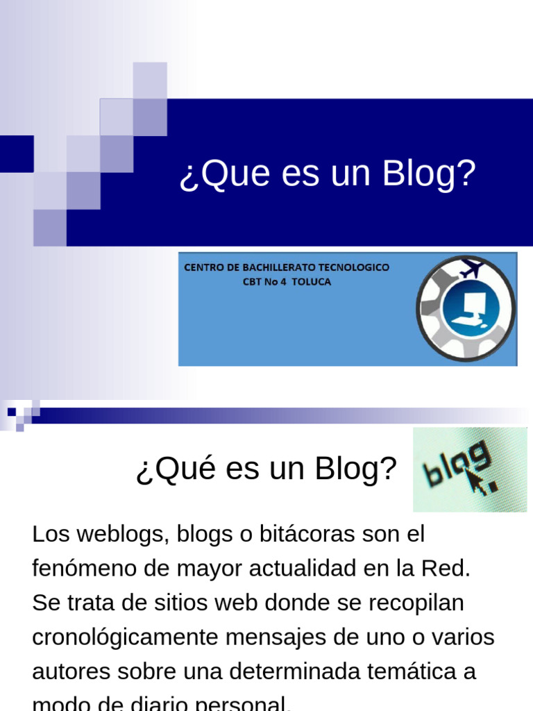 Que Es Un Blog | PDF | Blog | Red mundial