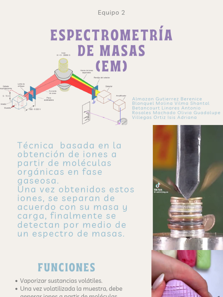 Guía de Espectrometría de Masas | PDF | Ion | Espectrómetro