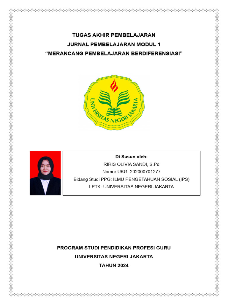 Jurnal 1 Merancang Pembelajaran Berdiferensiasi | PDF
