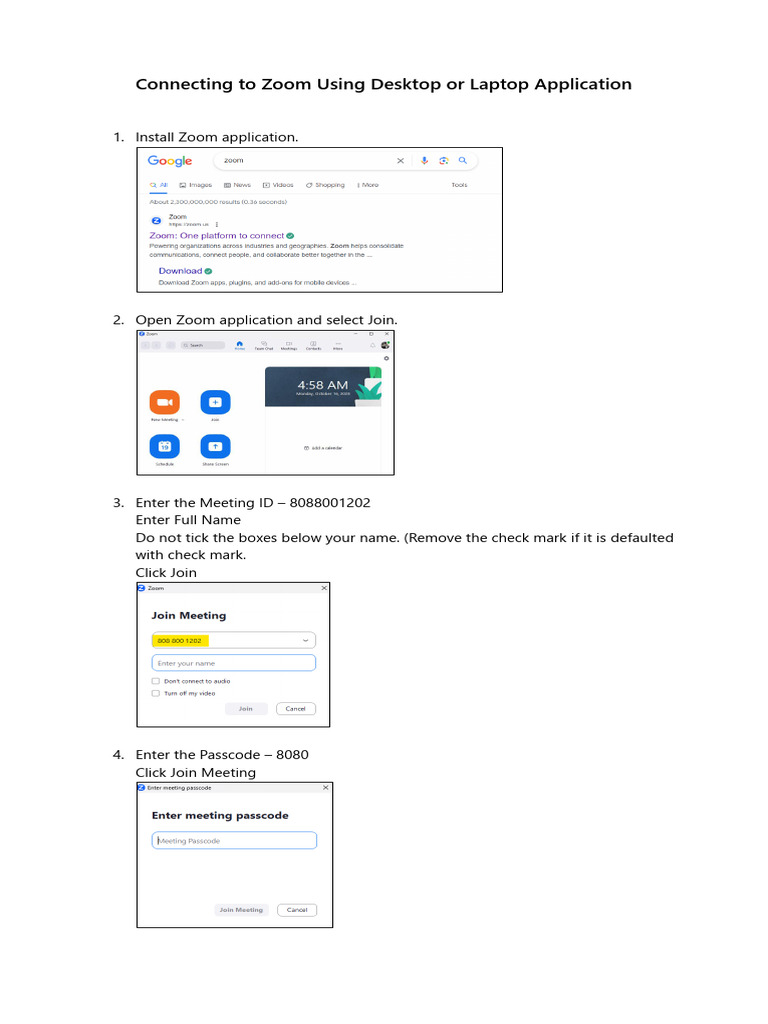 How to Join a Zoom Meeting | PDF